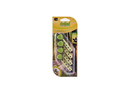 Bevanda rinfrescante di aria di 4PK Amber Forest Dual Scented Vent Stick
